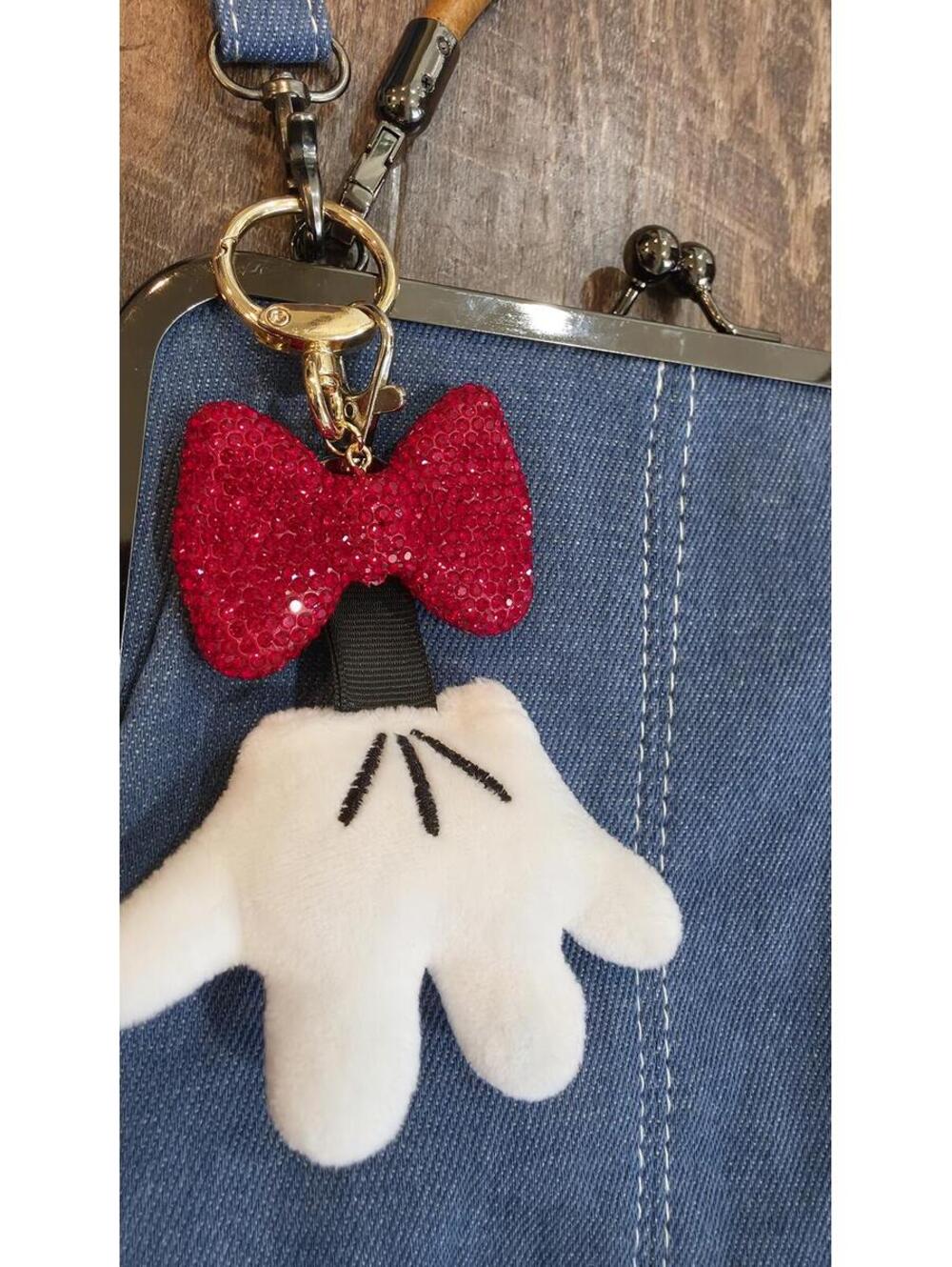Blue Crossbody Bag Glitter Bow Bag Charm - Picture 2 of 7